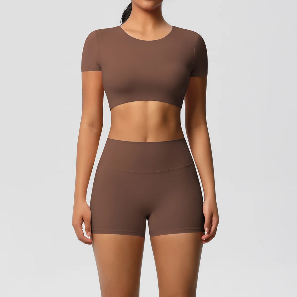 Workout Sportswear 2Pcs Piece Female Women Active Wear Sports Tank Top Women Gym Workout Leggins Booty Bum Leggins