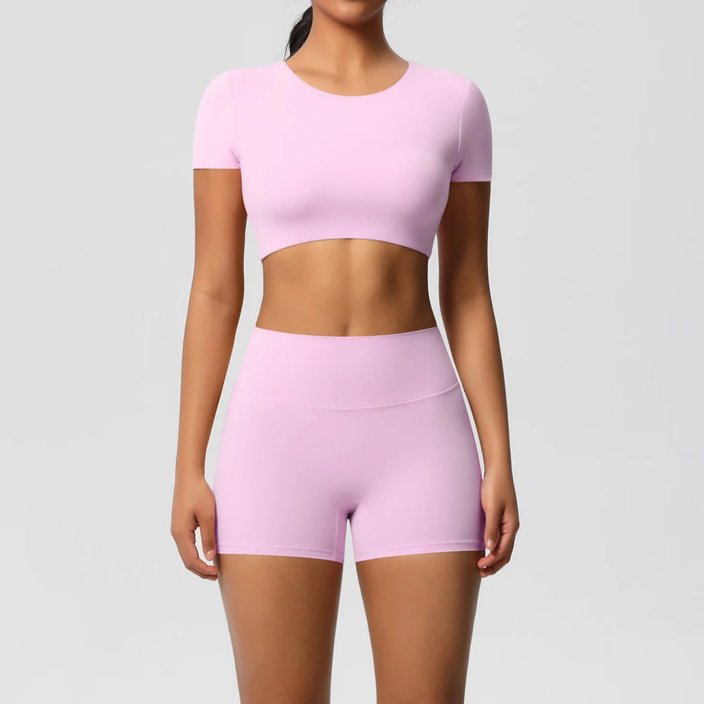 Workout Sportswear 2Pcs Piece Female Women Active Wear Sports Tank Top Women Gym Workout Leggins Booty Bum Leggins